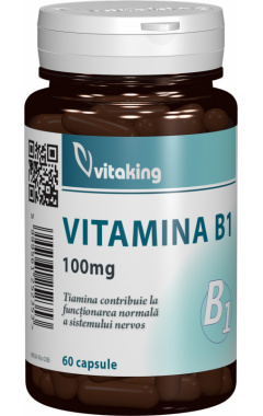 Vitamina B1 (Tiamina) 100 mg Vitaking – 60 capsule driedfruits.ro/ Capsule si comprimate
